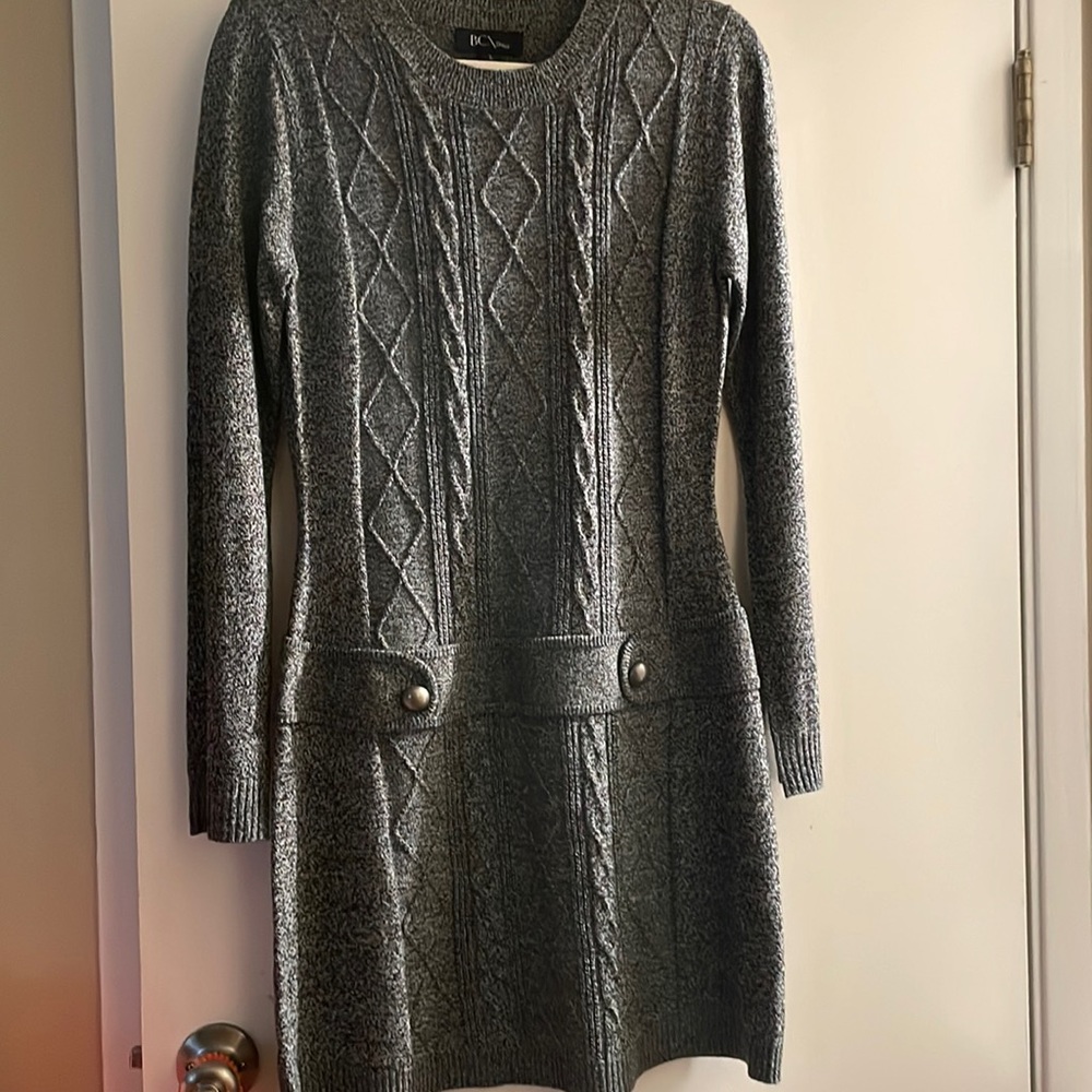 BCX Gray Wool Dress